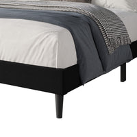 Hamden Tufted Upholstered Wingback Platform Bed Frame with Button-Tufted Headboard, No Box Spring Required