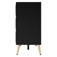 Home Design Alva 6 Drawer Dresser, Black