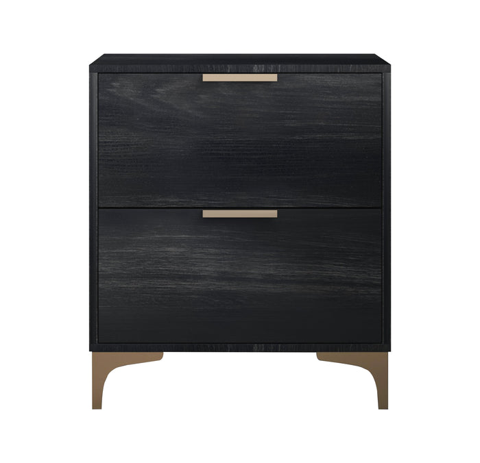Home Design Samantha Nightstand, Gray