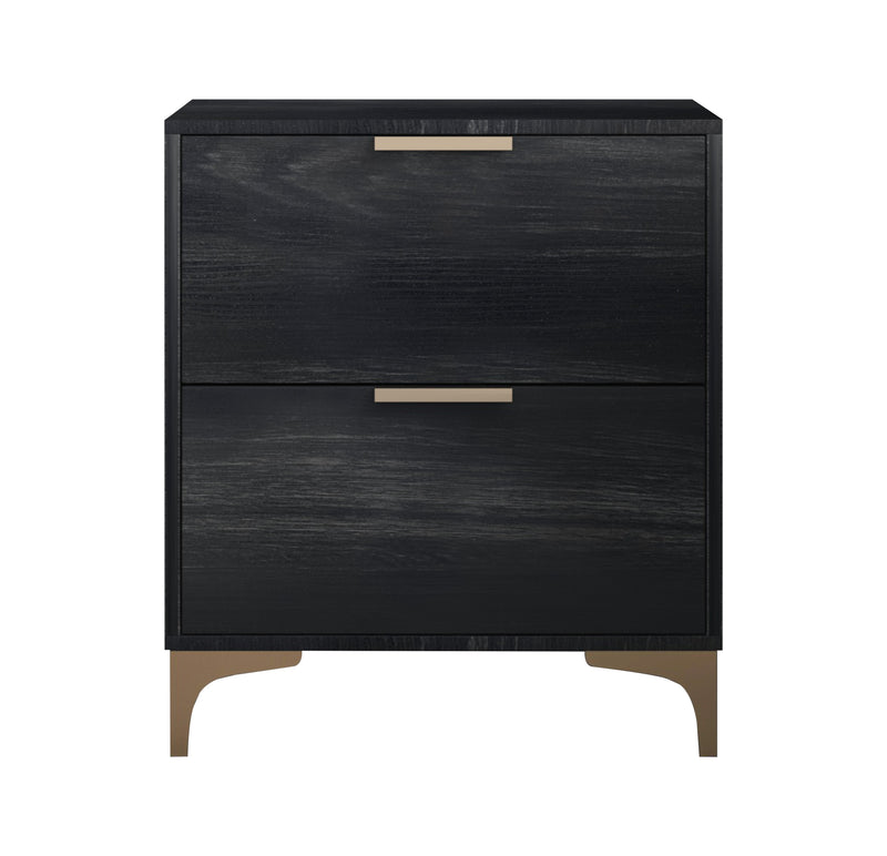 Home Design Samantha Nightstand, Gray