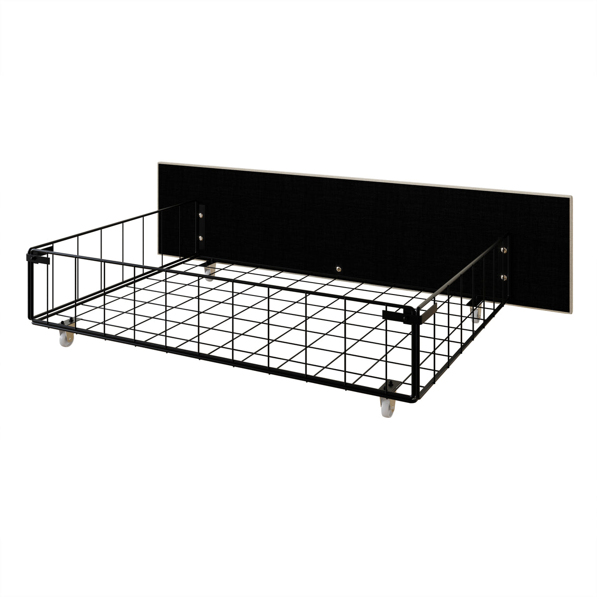 Home Design Greeley Tufted Upholstered Storage Platform Bed Frame