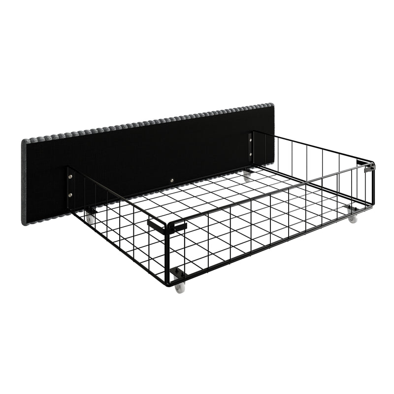 Home Design Rochester Upholstered Storage Platform Bed Frame