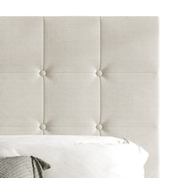 Home Design Ida Upholstered Transitional Adjustable Headboard With Button Tufted For Adult