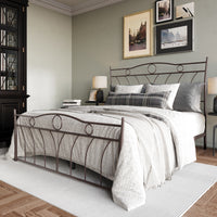 Home Design Shelby Metal Bed Frame