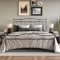 Home Design Shelby Metal Bed Frame