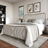 Home Design Fargo Metal Bed Frame
