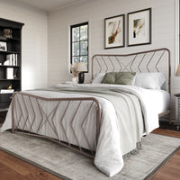 Home Design Fargo Metal Bed Frame