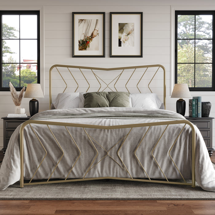 Home Design Fargo Metal Bed Frame