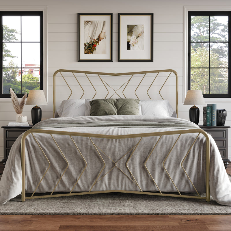 Home Design Fargo Metal Bed Frame