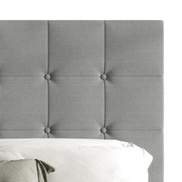 Home Design Ida Upholstered Transitional Adjustable Headboard With Button Tufted For Adult