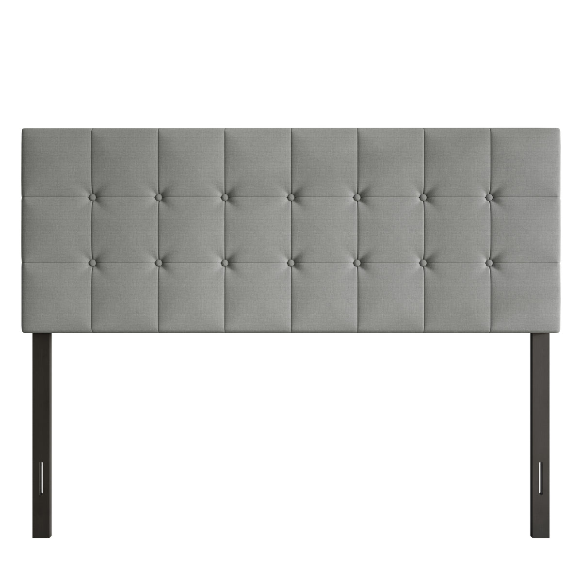 Home Design Ida Upholstered Transitional Adjustable Headboard With Button Tufted For Adult