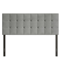 Home Design Ida Upholstered Transitional Adjustable Headboard With Button Tufted For Adult