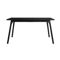 Home Design Joplin 7-Piece Dining Set, Black/Gray, Modern Design with Comfortable Upholstered Chairs