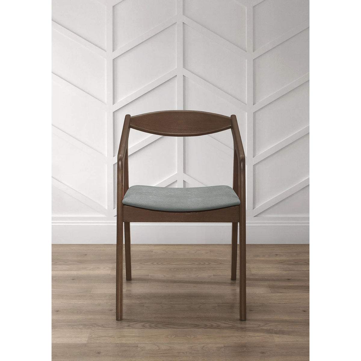 Home Design Joplin 7-Piece Dining Set, Brown/Gray, Modern Design with Comfortable Upholstered Chairs