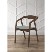 Home Design Joplin 7-Piece Dining Set, Brown/Gray, Modern Design with Comfortable Upholstered Chairs