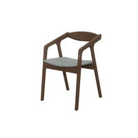 Home Design Joplin 7-Piece Dining Set, Brown/Gray, Modern Design with Comfortable Upholstered Chairs