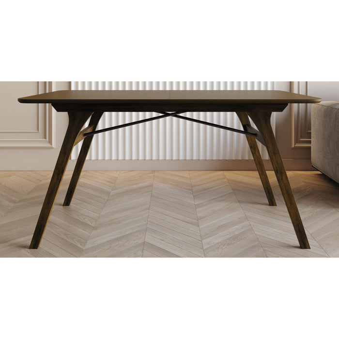 Home Design Mitchell 7-Piece Dining Set, Brown/Gray, Modern Design with Upholstered Dining Chairs