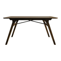 Home Design Mitchell Modern Rectangular Dining Table with Clean Lines, Angled Legs, and Cross-Support Construction