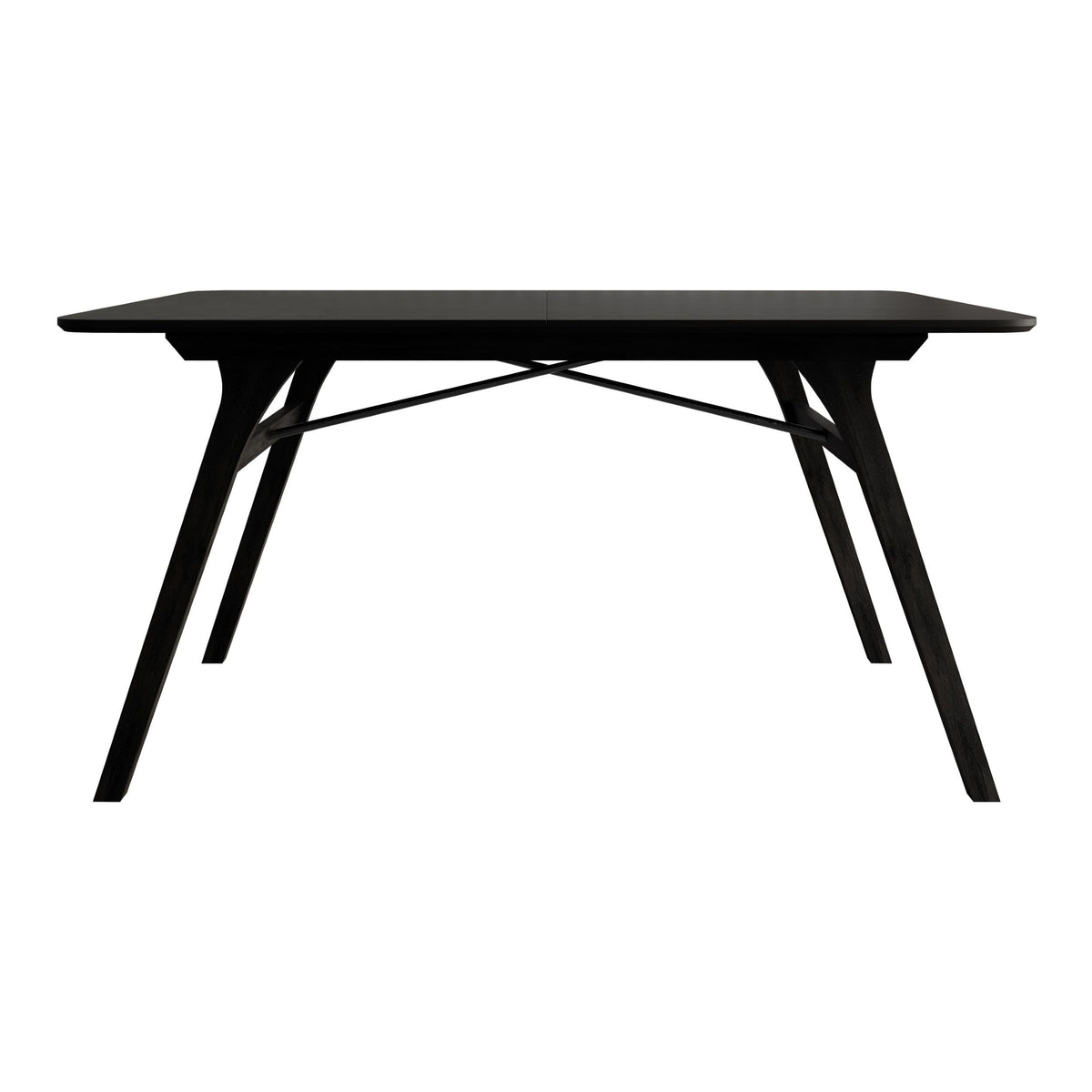 Home Design Mitchell Modern Rectangular Dining Table with Clean Lines, Angled Legs, and Cross-Support Construction