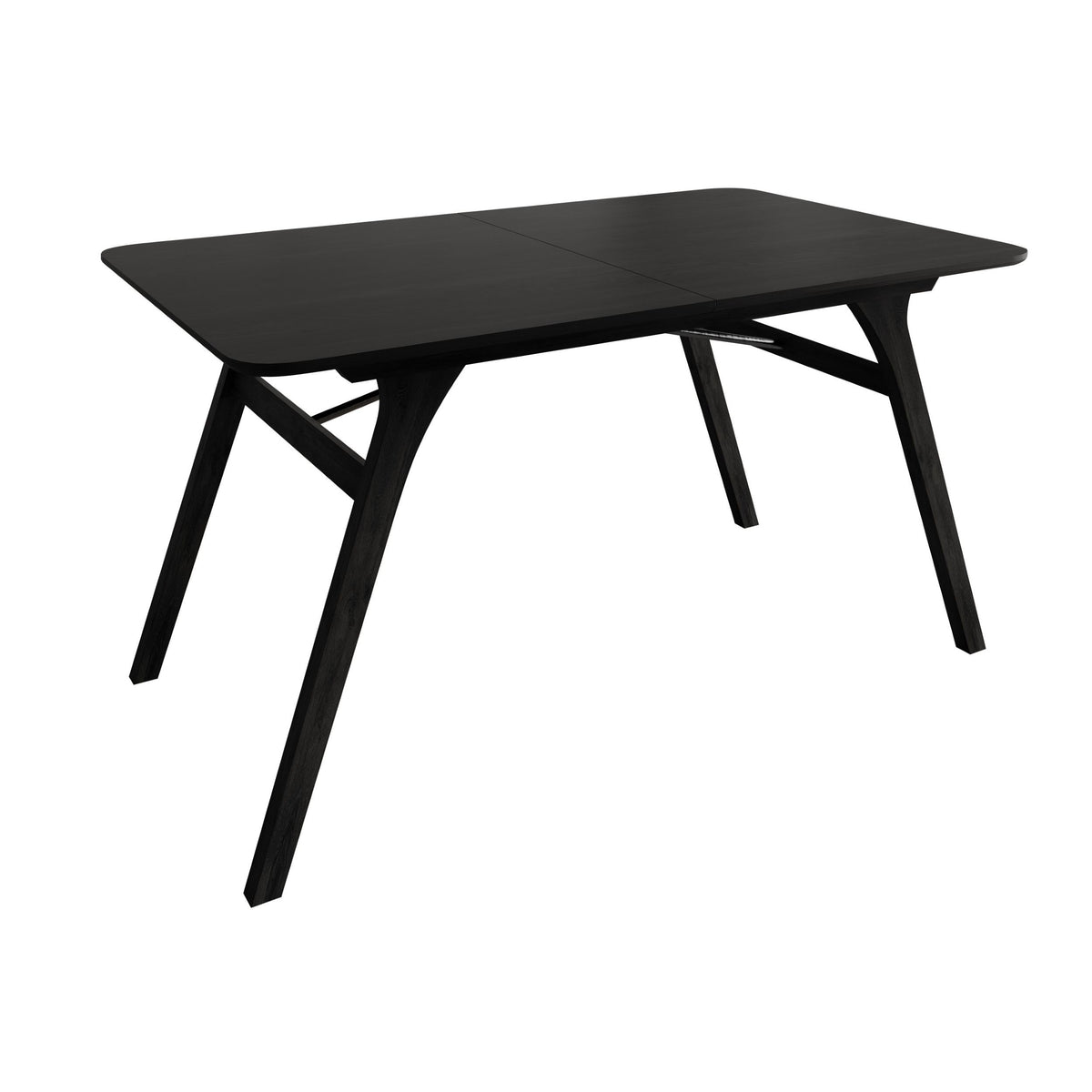 Home Design Mitchell 7-Piece Dining Set, Black/Gray, Modern Design with Upholstered Dining Chairs