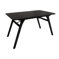 Home Design Mitchell 7-Piece Dining Set, Black/Gray, Modern Design with Upholstered Dining Chairs