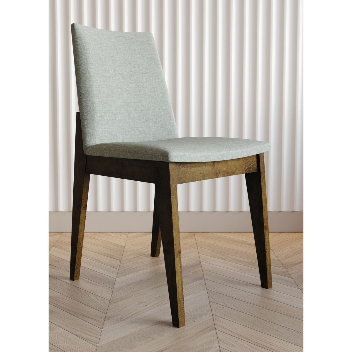 Home Design Mitchell Modern Dining Chair Set of 6 with Upholstered Padded Seat, Supportive Backrest, and Sleek Silhouette