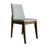 Home Design Mitchell 7-Piece Dining Set, Brown/Gray, Modern Design with Upholstered Dining Chairs