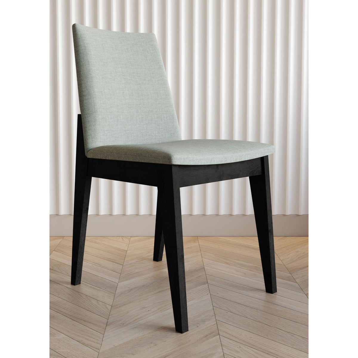 Home Design Mitchell Modern Dining Chair Set of 6 with Upholstered Padded Seat, Supportive Backrest, and Sleek Silhouette
