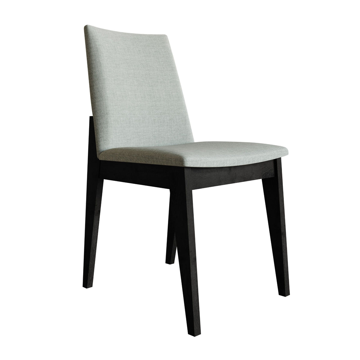 Home Design Mitchell 7-Piece Dining Set, Black/Gray, Modern Design with Upholstered Dining Chairs