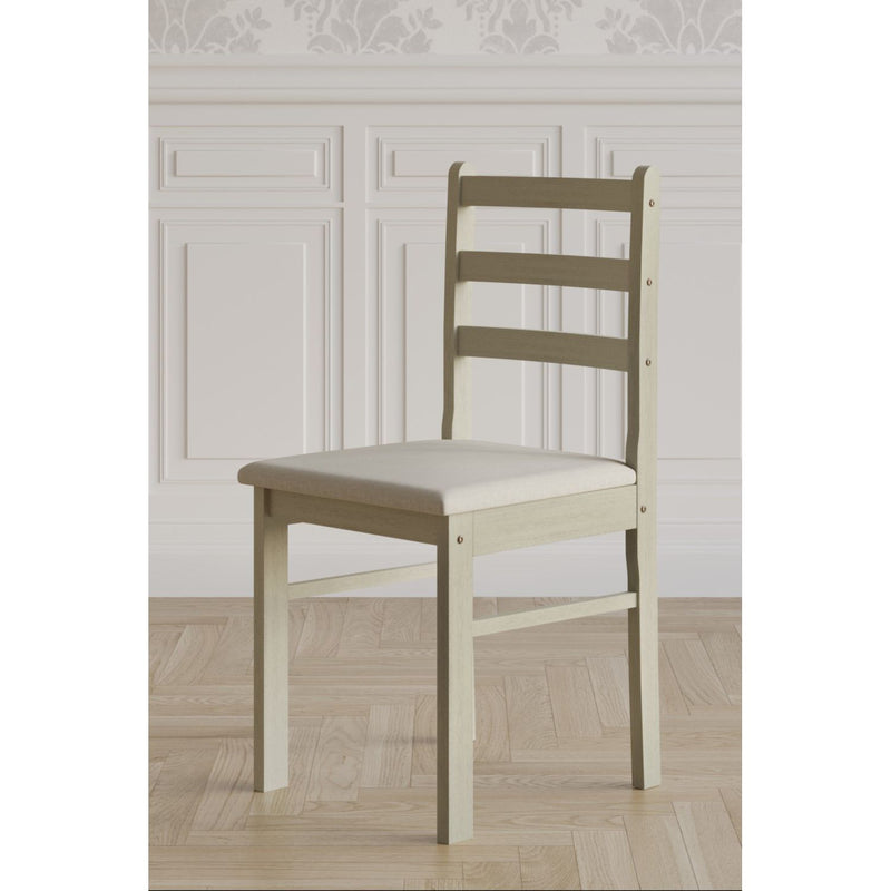 Home Design 5 Pieces Milford Starter Modern Indoor Dining Set, Table and 4 Chairs - Antique Grey
