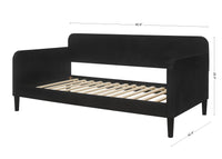 Home Design Savannah Velvet Upholstered Daybed