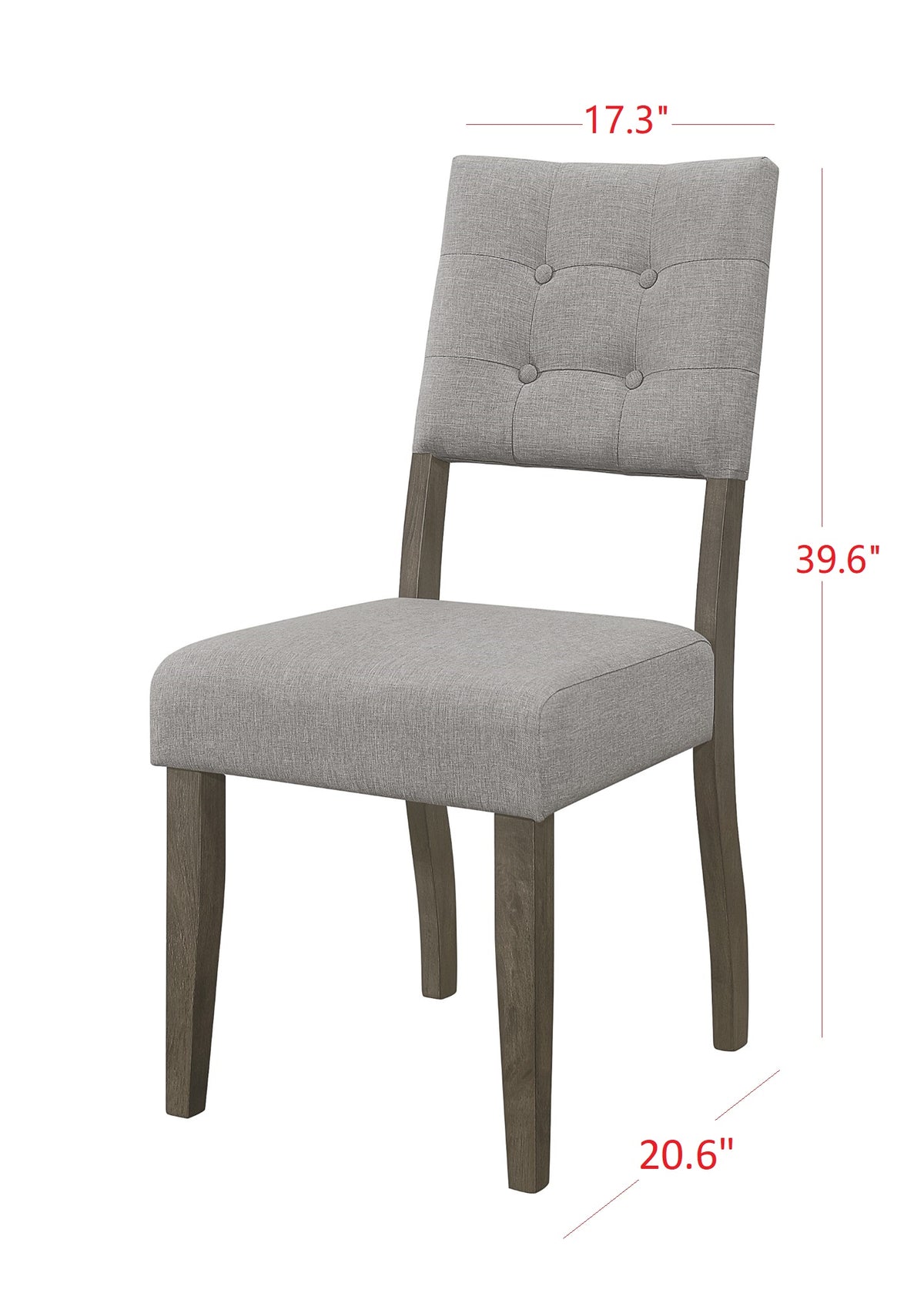 Home Design Derry 7 Piece Dining Set, Taupe, Gray/Taupe