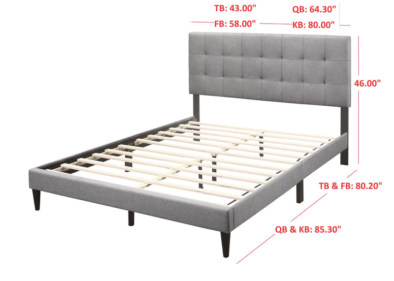 Evanston Upholstered Platform Bed